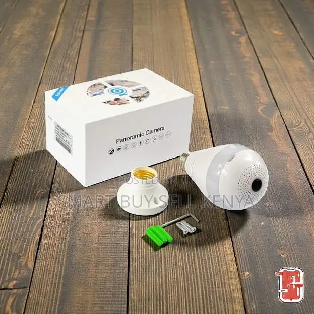 360 Degree 1080p Video Playback Support Wifi Bulb Camera