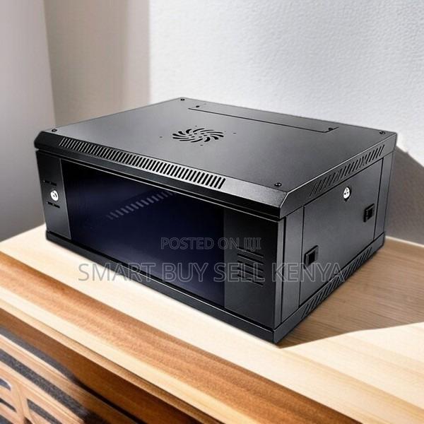 4u Wall Mount Data Cabinet With Lockable Glass Door Steel Body