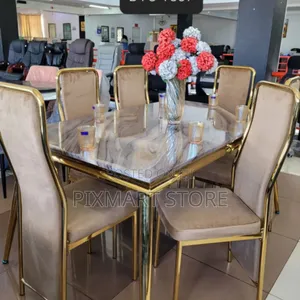 Contemporary Marble Dining Table for Six – Premium Design