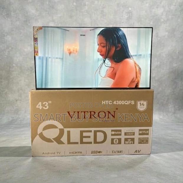 Netflix Youtube Play Store Vitron 43 Inch Qled Smart Android Led Tv