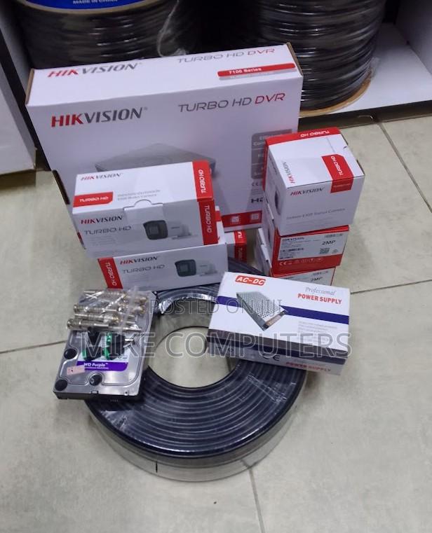 4 CCTV Cameras Kit With 4 Channel DVR 500gb Hard Disk + 50m Rg59 Cable