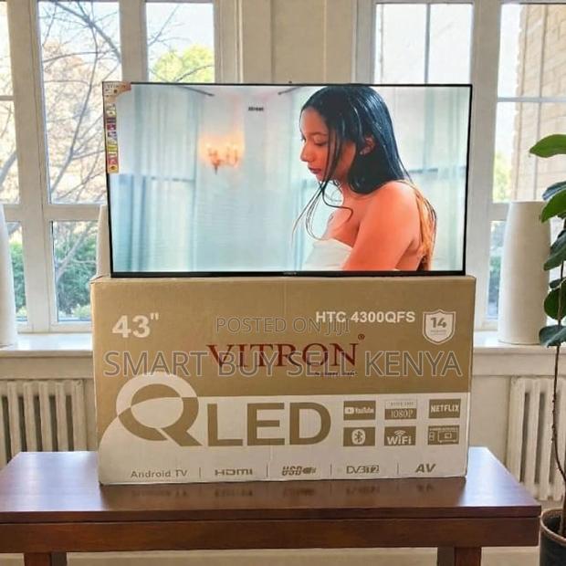Vitron 43 Inch Frameless Qled Wifi Smart Android Tv Voice Control - thumbnail 2