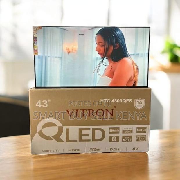 Vitron 43 Inch Smart Android Qled Tv Bluetooth Screen Cast Support - thumbnail 2