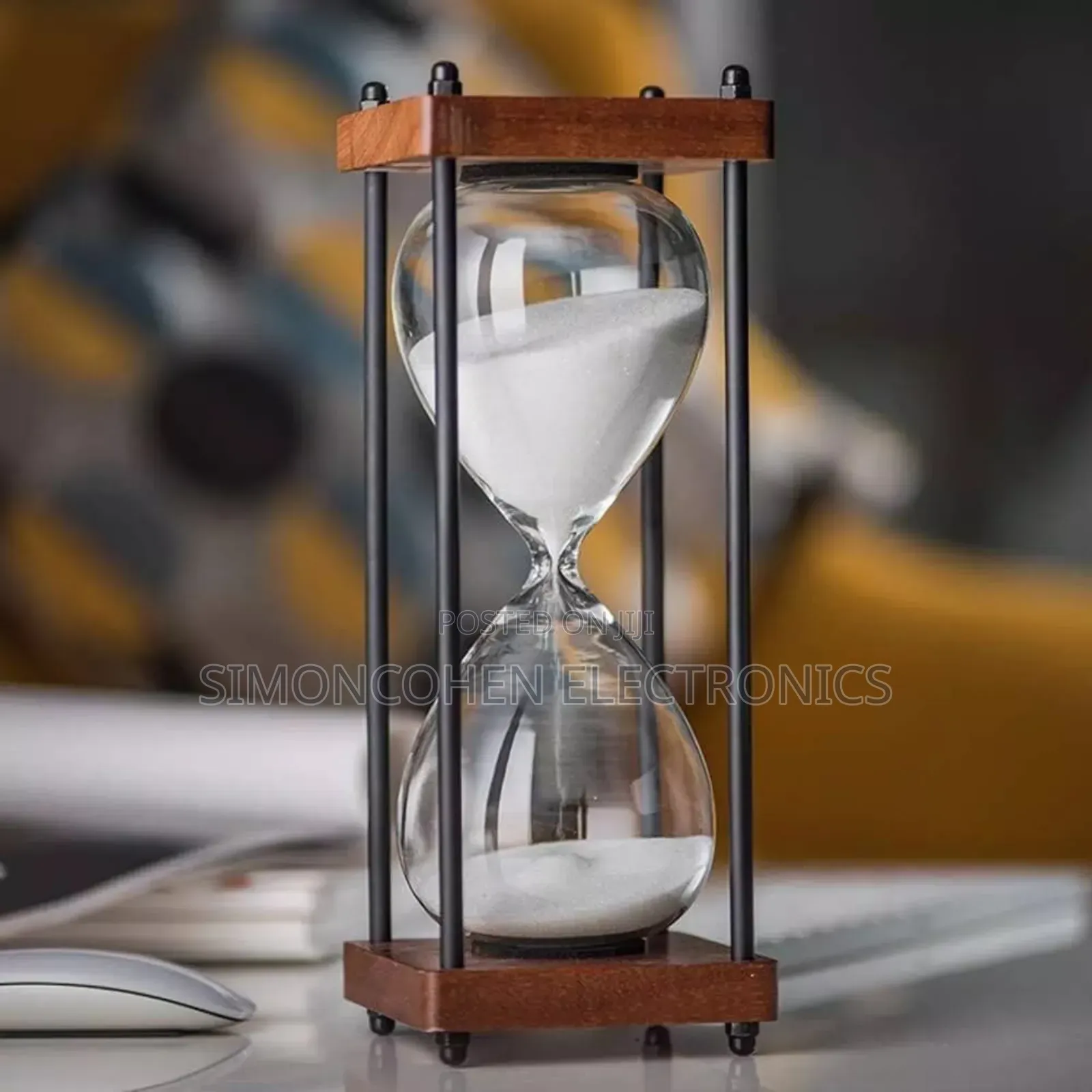 Sand Hour Glass With Bamboo Base Stand