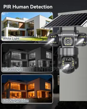Solar Camera 4g Sim Outdoor 3 Lens 3 Screen Human Detect Cameras