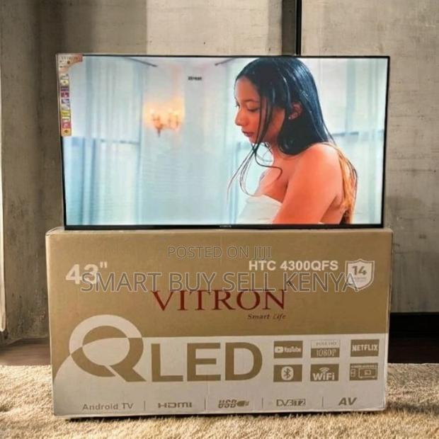 Vitron 43 Inch Android Smart Frameless Qled Tv Google Assistant Ready - thumbnail 2