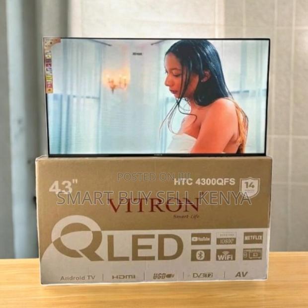 Vitron 43 Inch Qled Smart Android Frameless Tv Chromecast Built In