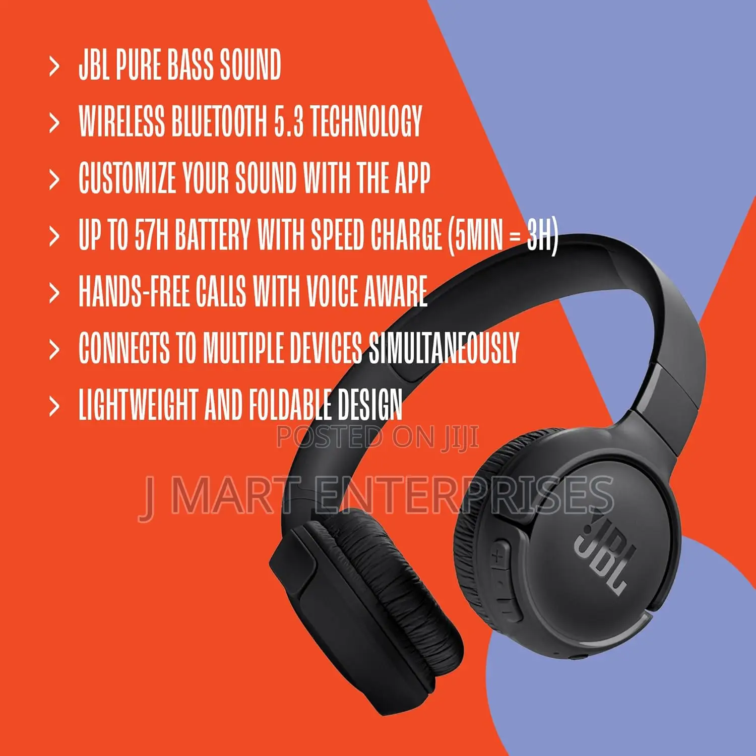 Wireless on-Ear Headphones,