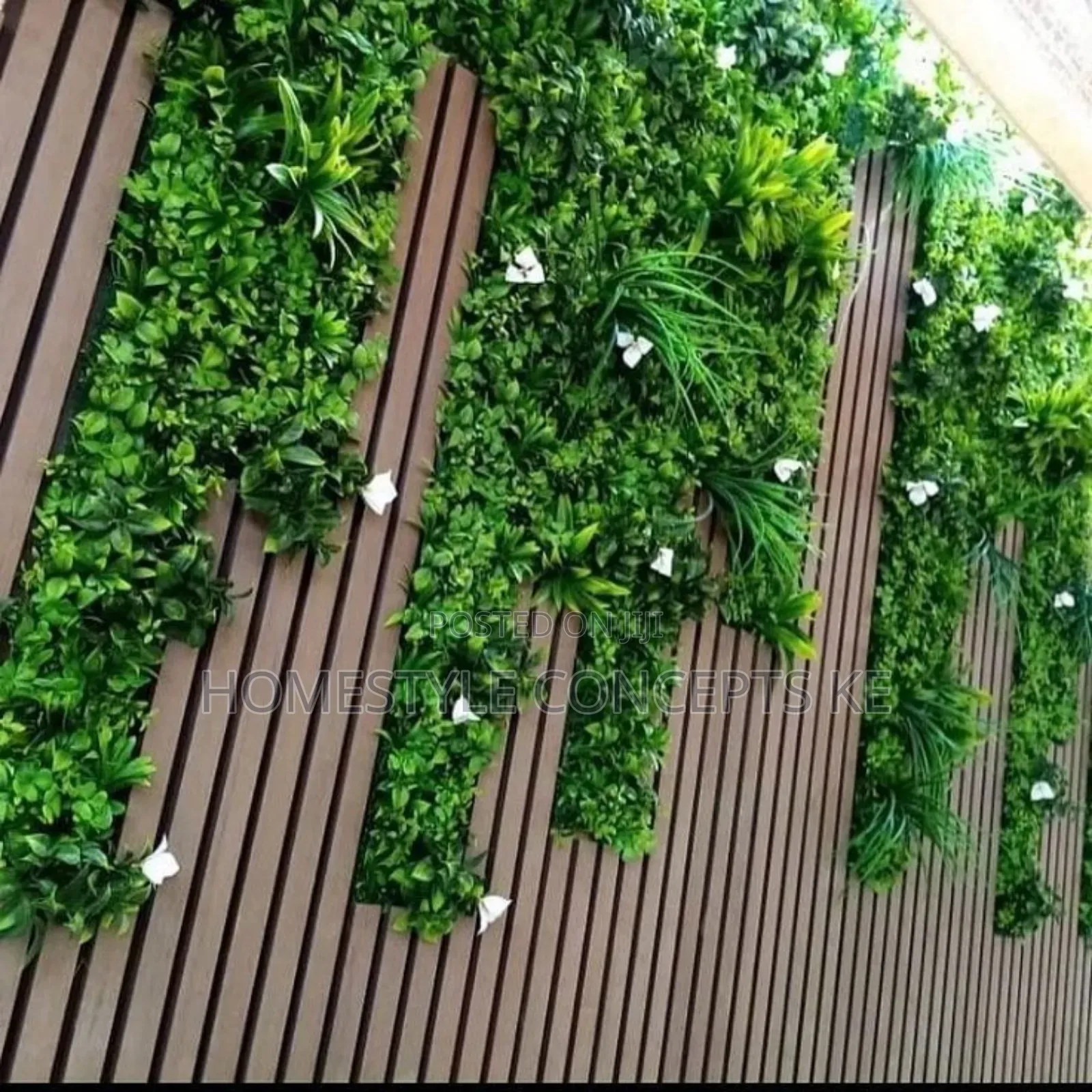 Grass Flower Wall Design Backdrop/Background Hotel Home Balcony
