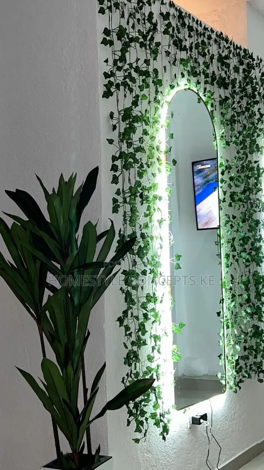 Grass Flower Wall Design Backdrop/Background Hotel Home Balcony