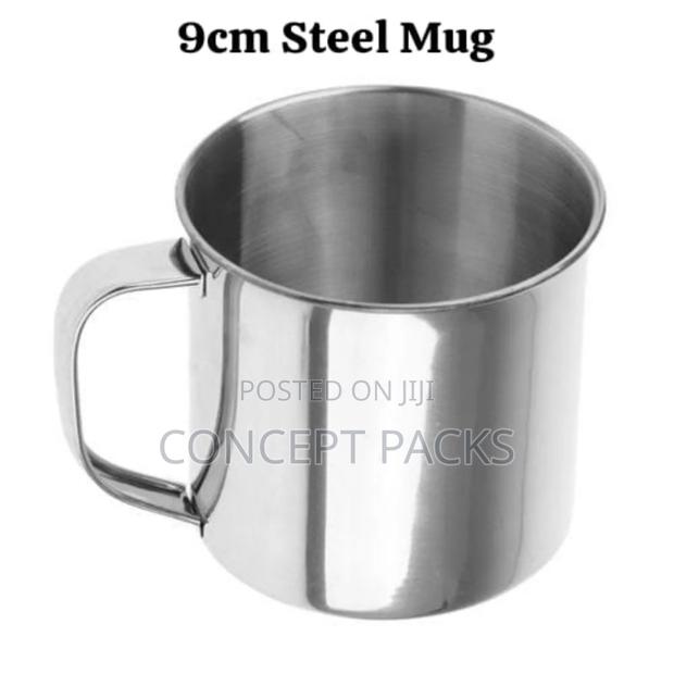 12pcs - 9cm Steel Mug.