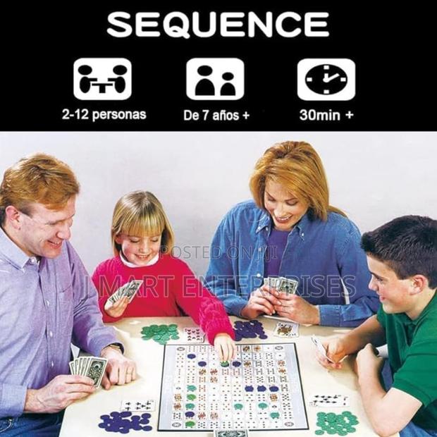 Sequence Board Game – Strategy Card Game for Families, Teens Adults - thumbnail 2