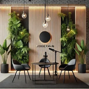 Modern Wall Decorative Designs Flowers Grass Backdrops Panels Lights