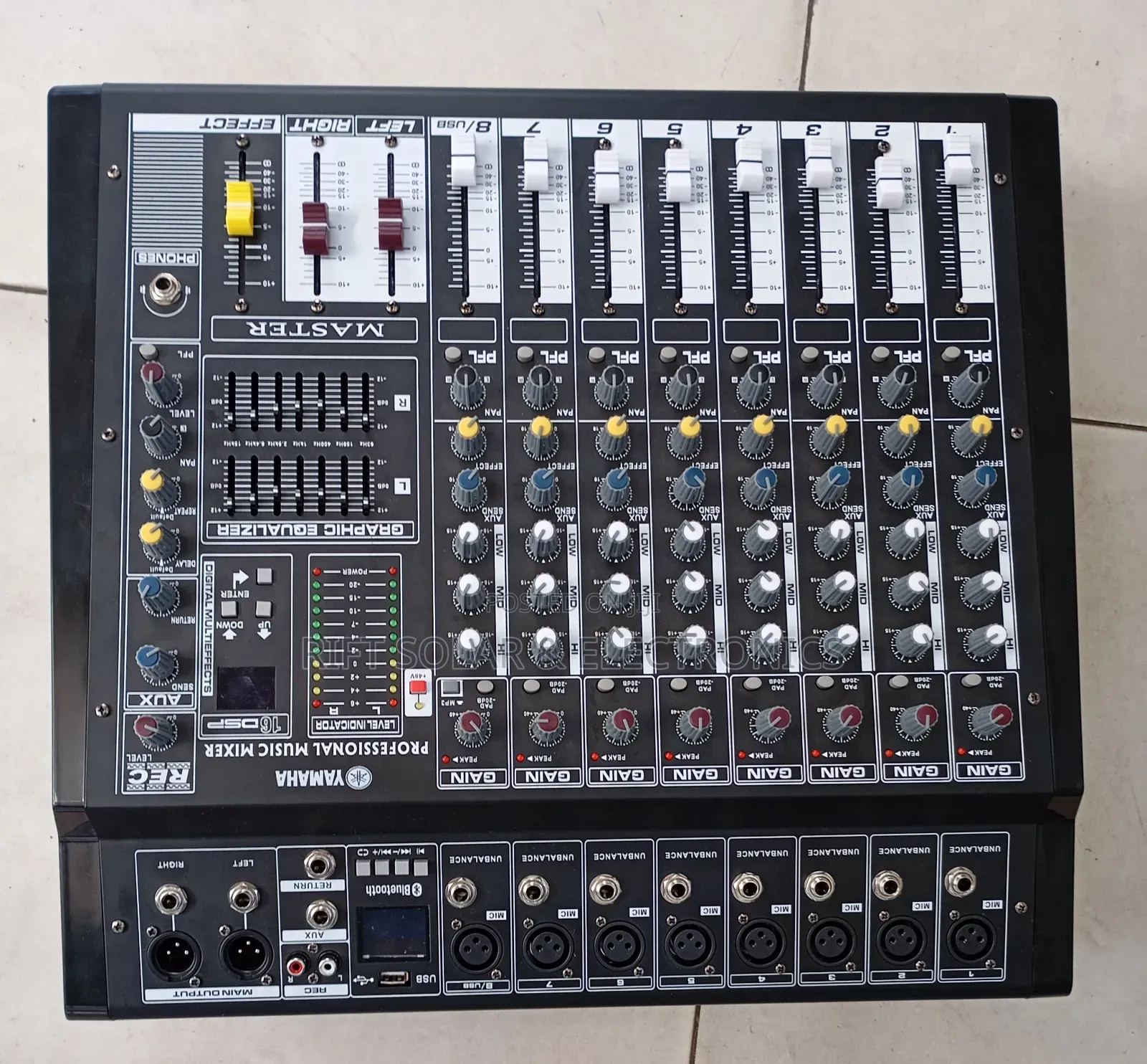 New 8channels Yamaha Powered Mixer Usb Bluetooth 1000 X 2 Output Power