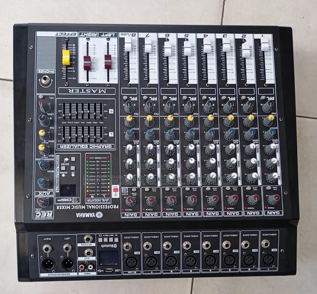 8 Channels Yamaha Powered Mixer Usb Bluetooth 1000 X 2 Output Power - thumbnail 3