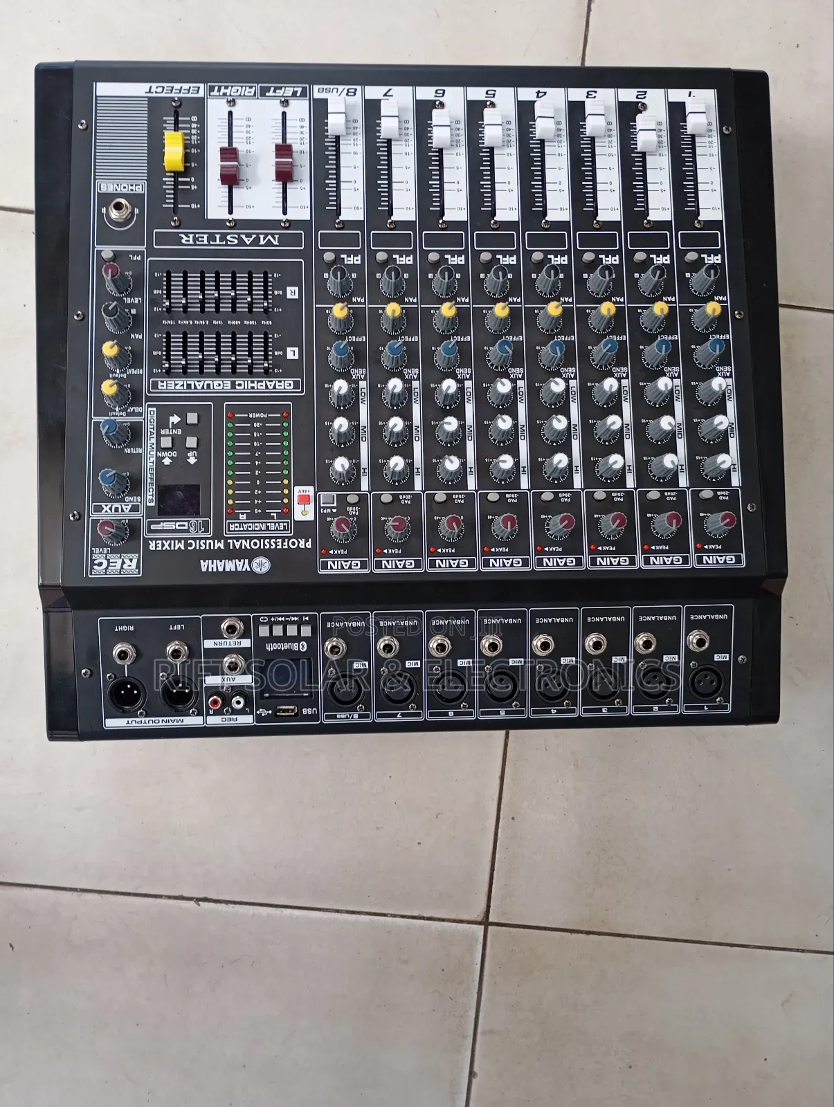 New 8channels Yamaha Powered Mixer Usb Bluetooth 1000 X 2 Output Power