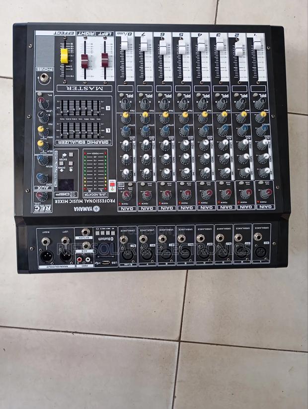 8 Channels Yamaha Powered Mixer Usb Bluetooth 1000 X 2 Output Power - thumbnail 4