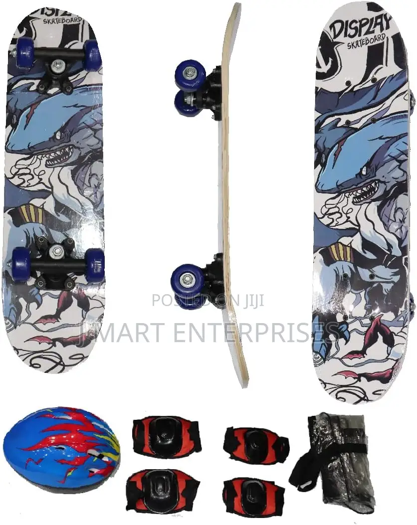 Skate Board for Children With Safety Helmet Knee and Elbow Protection