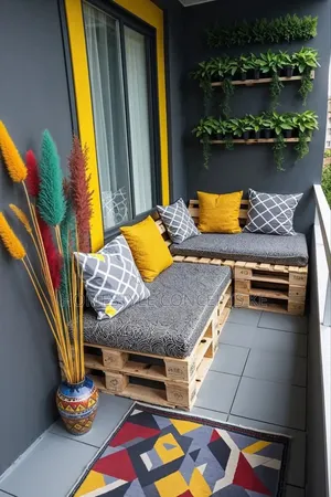 Home Office Balcony Turfgrass Artificial Flowers Grass Backdrop Decor