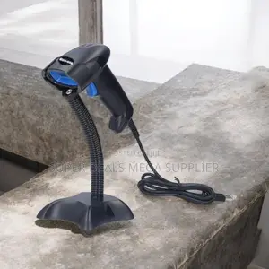 High Accuracy Usb Wired Handheld Laser Barcode Scanner With Stand
