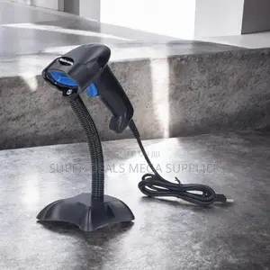 Usb Wired Handheld Laser Barcode Scanner With Stable Stand for Pos Use