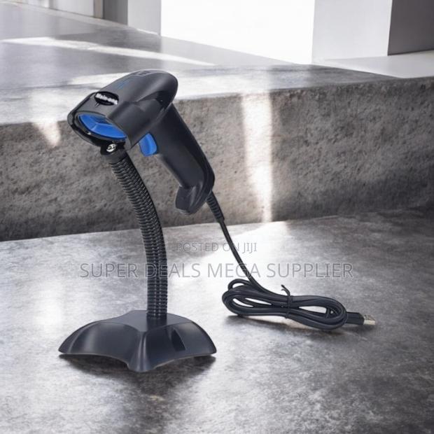 Usb Wired Handheld Laser Barcode Scanner With Stable Stand for Pos Use