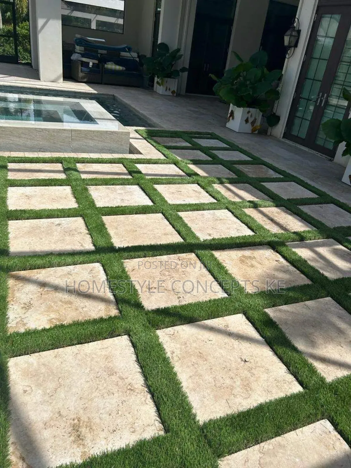 Home Office Design Turfgrass Artificial Flowers Grass Wall Backdrop