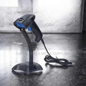 Lightweight Usb Wired Handheld Laser Barcode Scanner Reader With Stand