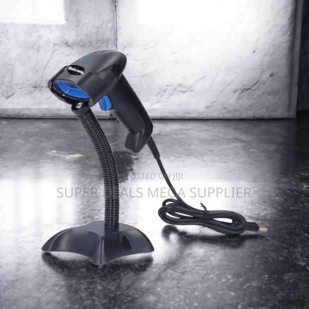 Lightweight Usb Wired Handheld Laser Barcode Scanner Reader With Stand