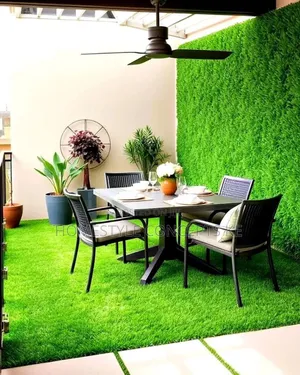 Turfgrass Artificial Flowers Grass Backdrops Panels Balcony Design