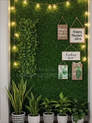 Turfgrass Artificial Flowers Grass Backdrops Panels Balcony Design