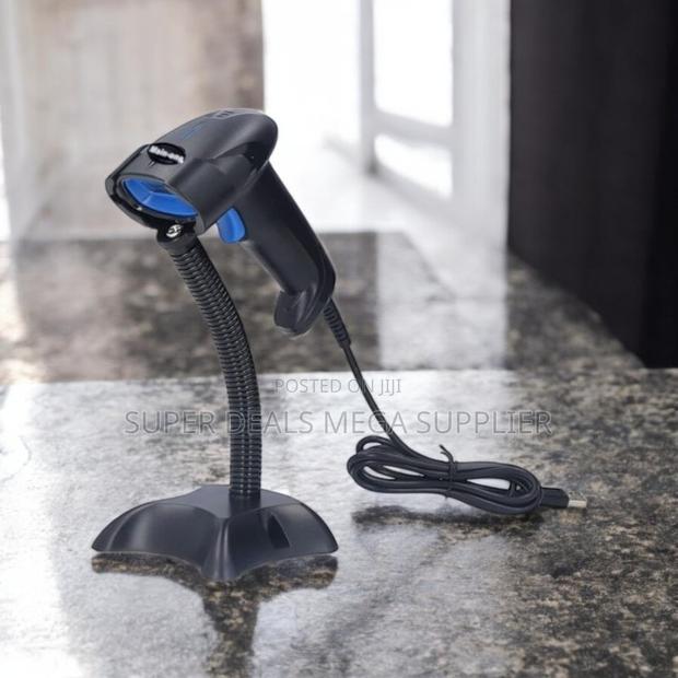 Superior Accuracy Usb Handheld Laser Barcode Scanner Reader With Stand