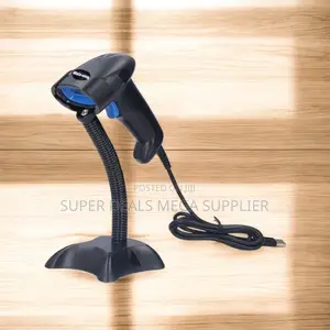 Long Lasting Use Usb Handheld Laser Barcode Scanner Reader With Stand