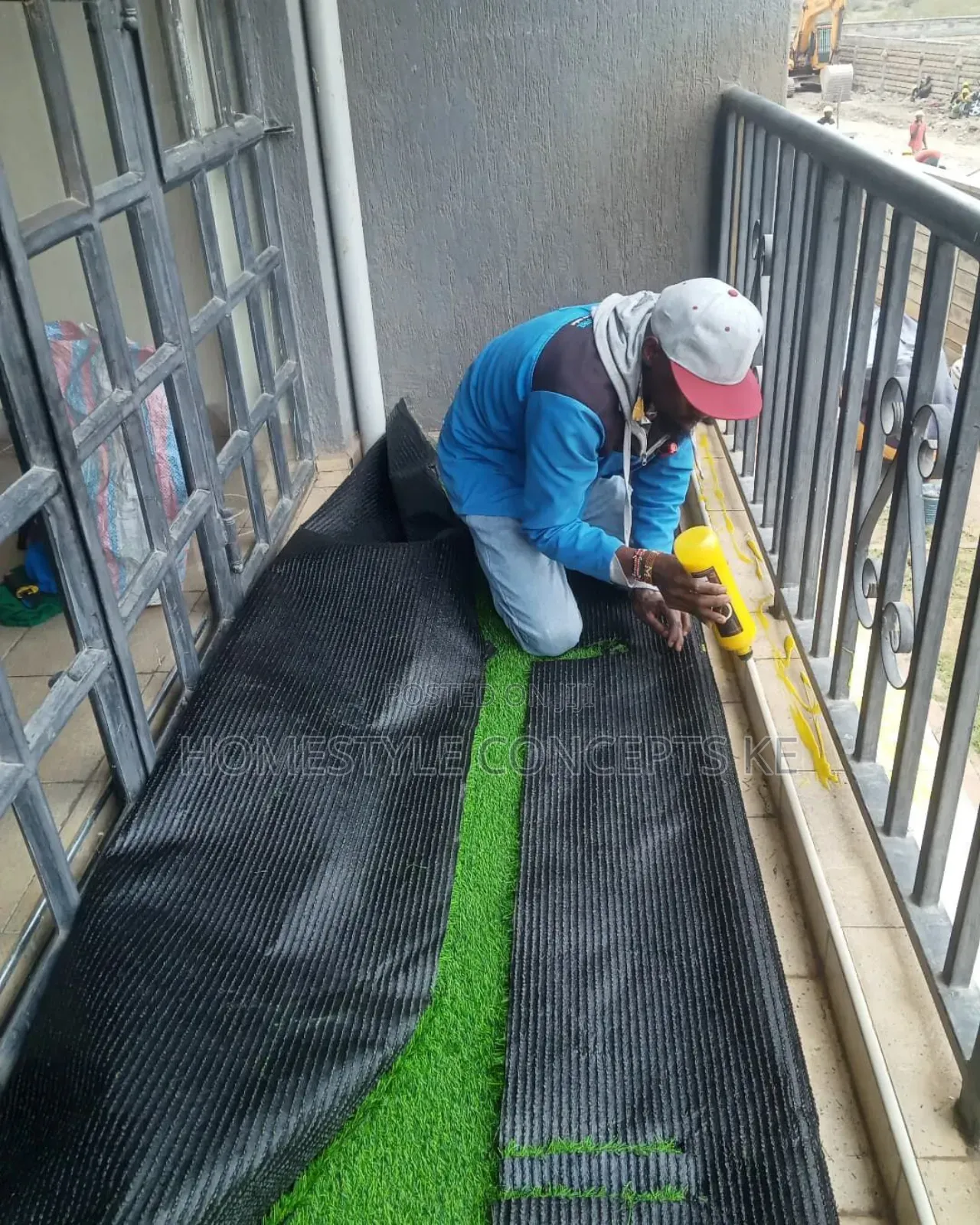 Artificial Flowers Grass Backdrops Panels Turfgrass Balconies Design