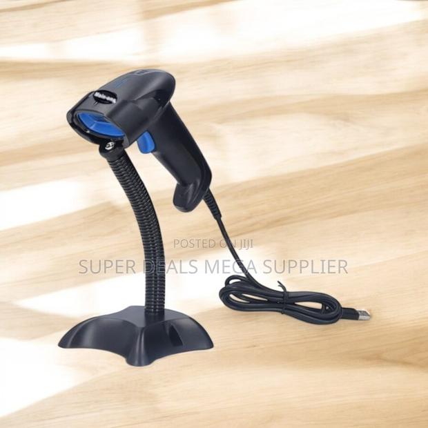 Usb Handheld Laser Barcode Scanner Reader With Stand for Restaurants