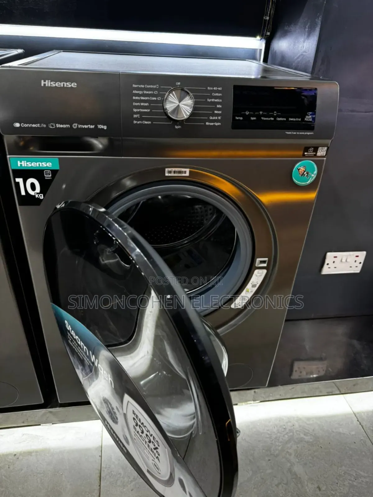 10kg Hisense Front Load Wash And Spin Washing Machine