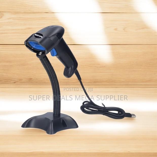 Usb Handheld Laser Barcode Scanner Reader With Stand for Pharmacy Pos