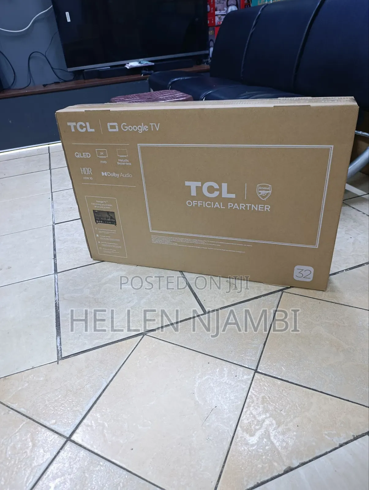 TCL 32" Smart Frameless Google Tv
