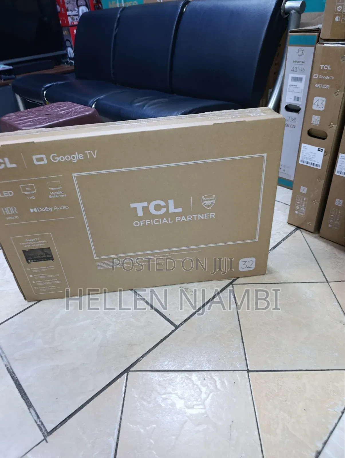TCL 32" Smart Frameless Google Tv