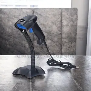Plug and Play Setup Usb Wired Laser Barcode Scanner Reader With Stand