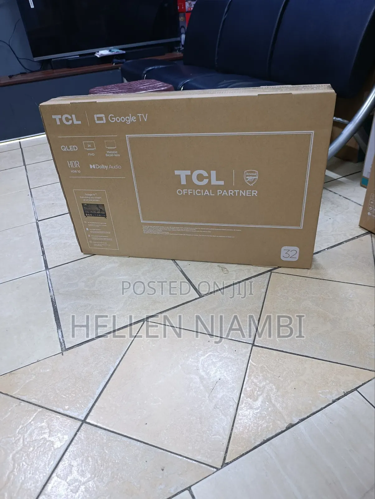 32" TCL Smart Qled Frameless Google Tv