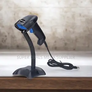 Ergonomical Design Usb Wired Handheld Laser Barcode Scanner With Stand
