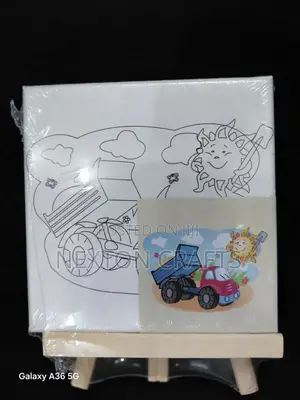 15x15cm Canvas With Stand and Art