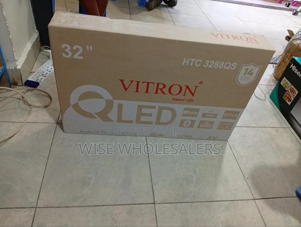 Vitron 32-Inch Qled Smart Android Tv, Model HTC 3288qs. √°°