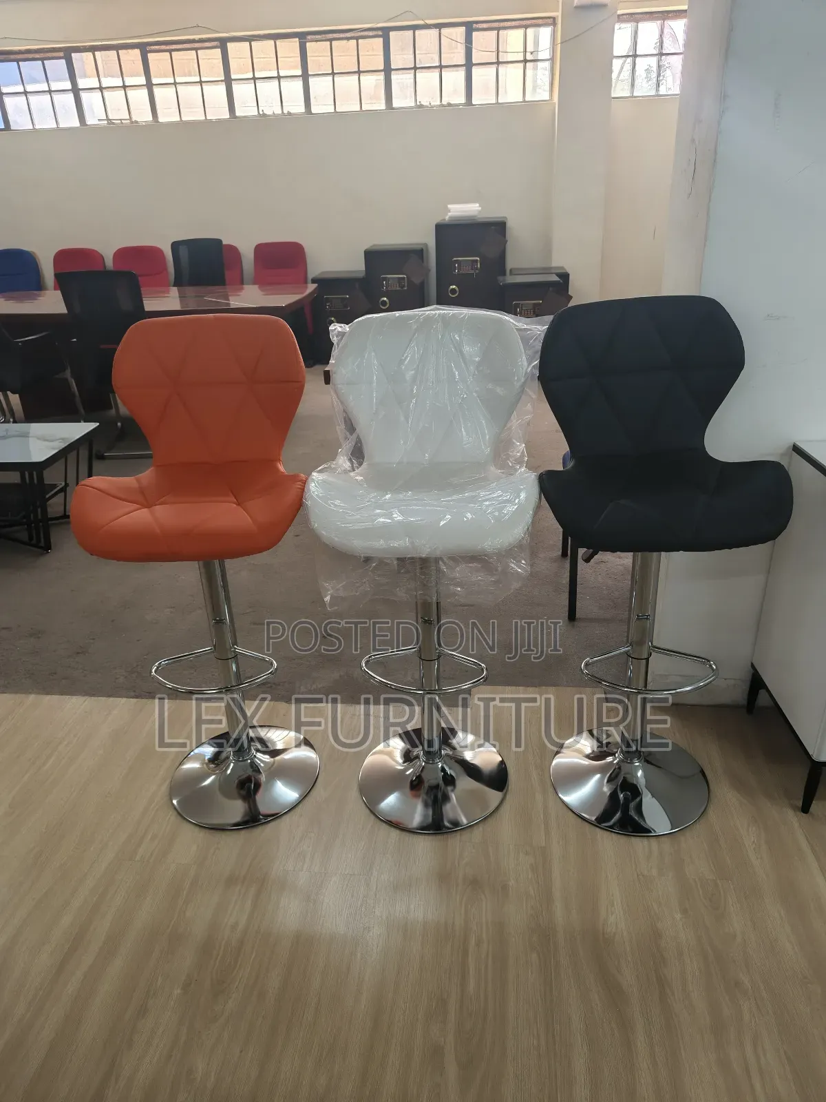 Black and Silver Barstool