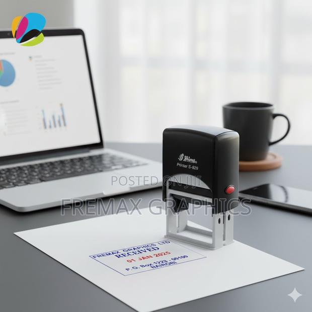 Easy-Use Self-Inking Rubber Stamp - main view