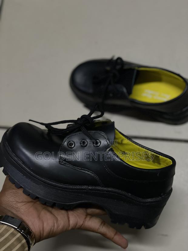 Black Kids School Leather Shoes 28-42