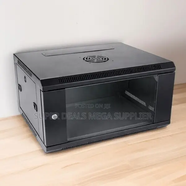 6u Wall Mount Network Cabinet With Lockable Steel Frame