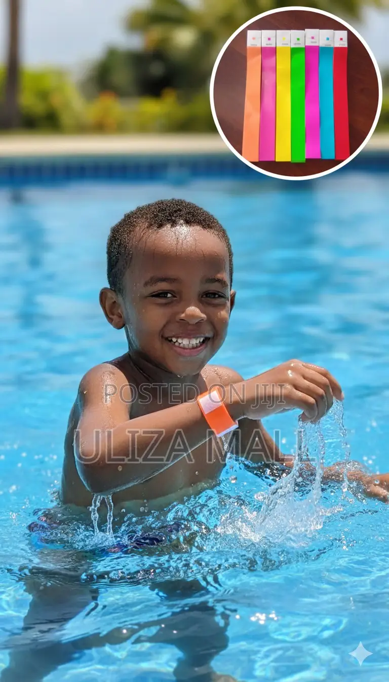 Waterproof Tyvek Wristbands Used in Swimming