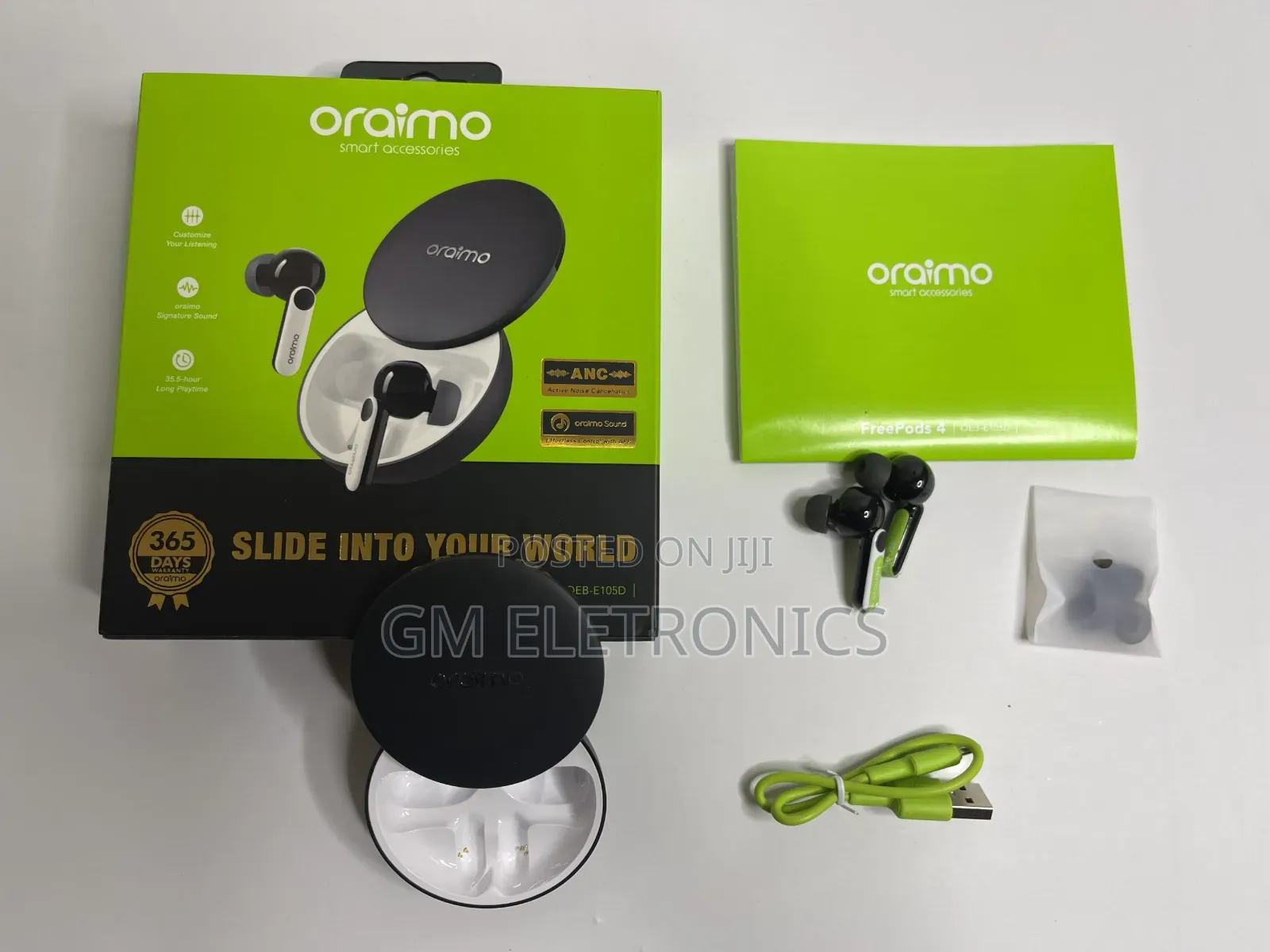 Freepods 4 Active Noise Cancellation Heavy Bass Earbuds-Oeb-E105d